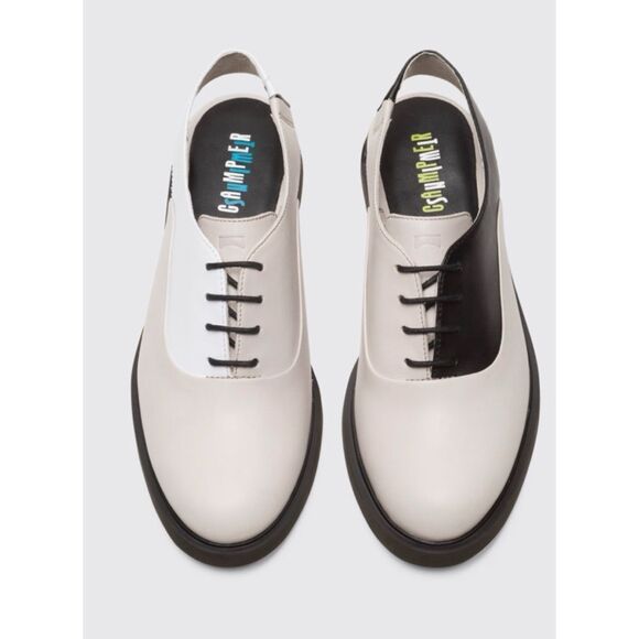 Camper Leather Twins Formal Open Back Shoes Size 39 - Picture 1 of 9